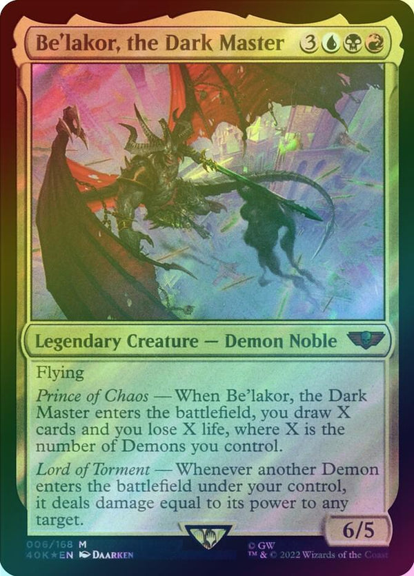 Be'lakor, the Dark Master (Surge Foil) (40K)