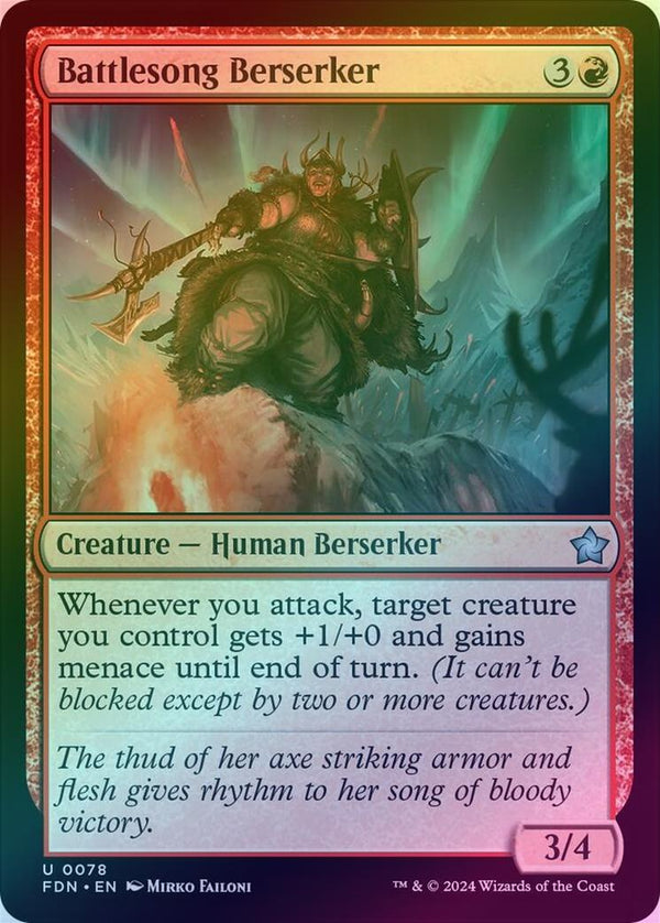 Battlesong Berserker (Foil) (FDN)
