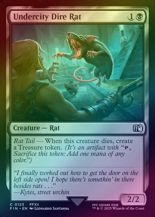 Undercity Dire Rat (Foil) (FIN)