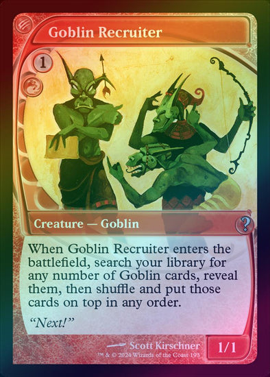 Goblin Recruiter (Foil) (MB2)