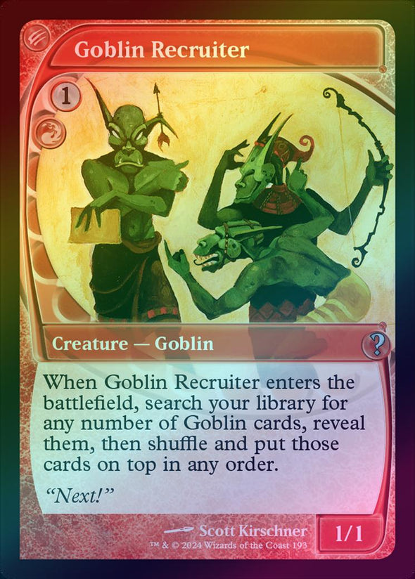 Goblin Recruiter (Foil) (MB2)