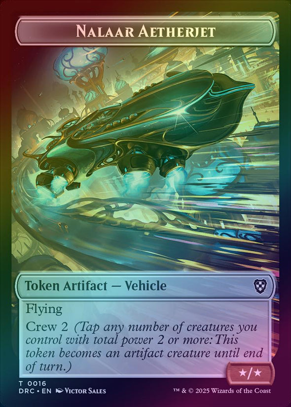Nalaar Aetherjet // Construct Token (Foil) (TDRC)