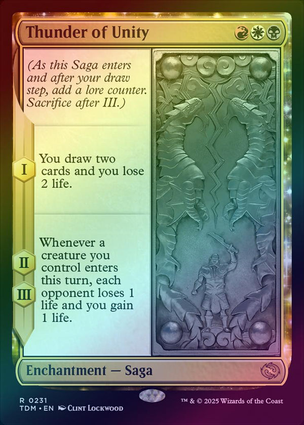 Thunder of Unity (Foil) (TDM)