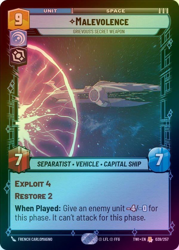 Malevolence - Grievous’s Secret Weapon - 039/257 - Rare (Foil)