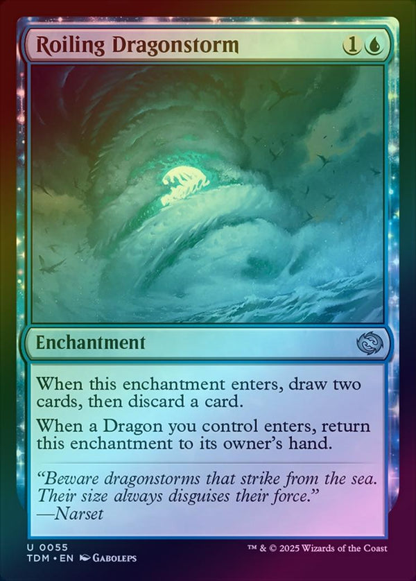 Roiling Dragonstorm (Foil) (TDM)