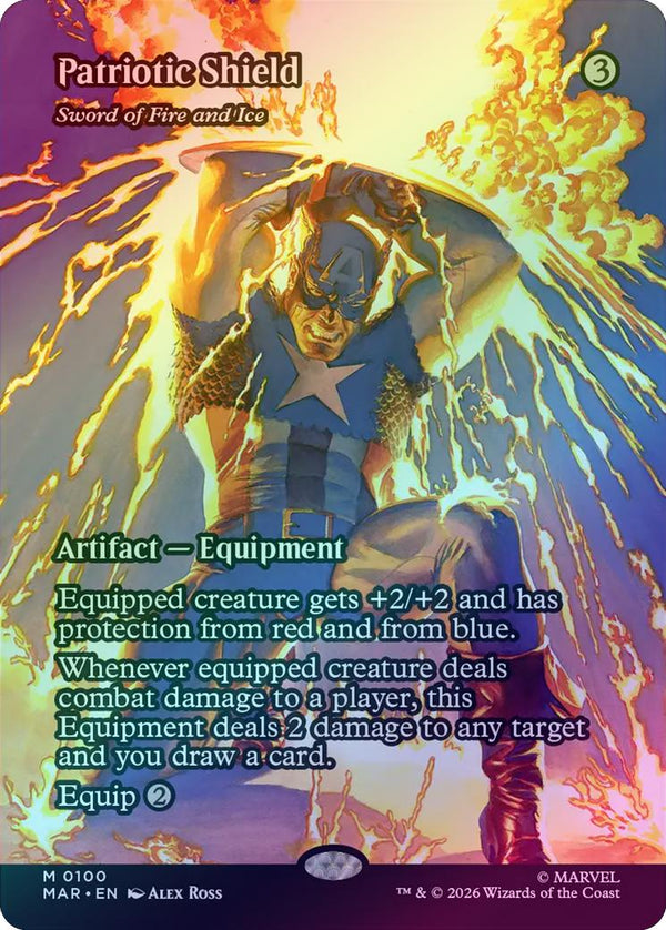 Patriotic Shield // Sword of Fire and Ice - Source Material Showcase (Foil) (MAR) (Pre-Order)