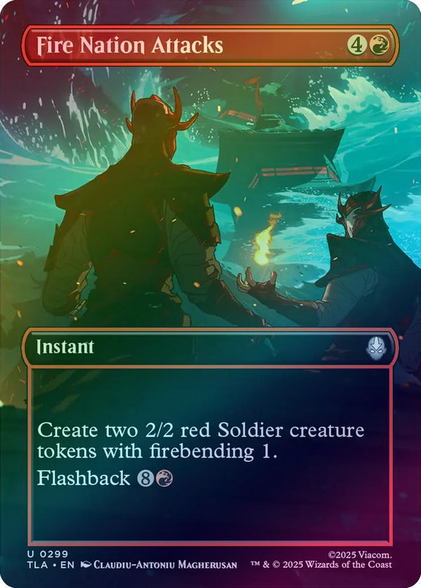 Fire Nation Attacks - Borderless Scene (Foil) (TLA)