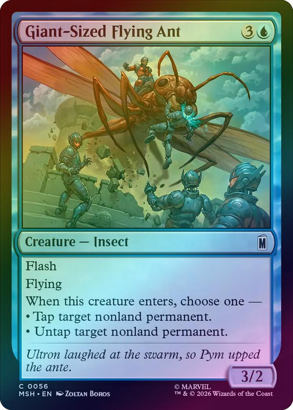 Giant-Sized Flying Ant (Foil) (MSH) (Pre-Order)