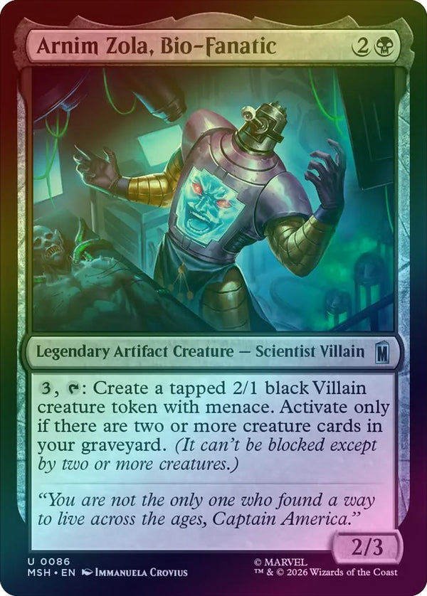 Arnim Zola, Bio-Fanatic (Foil) (MSH) (Pre-Order)