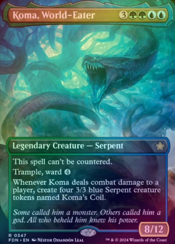 Koma, World-Eater - Borderless (Foil) (FDN)
