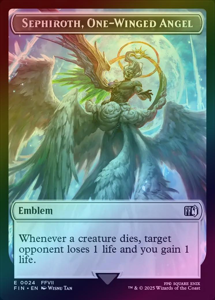 401 Games Canada - Sephiroth, One-Winged Angel Emblem (Foil) (TFIN)