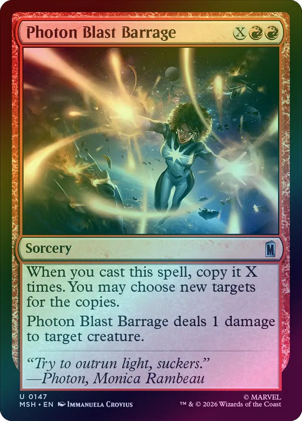 Photon Blast Barrage (Foil) (MSH) (Pre-Order)