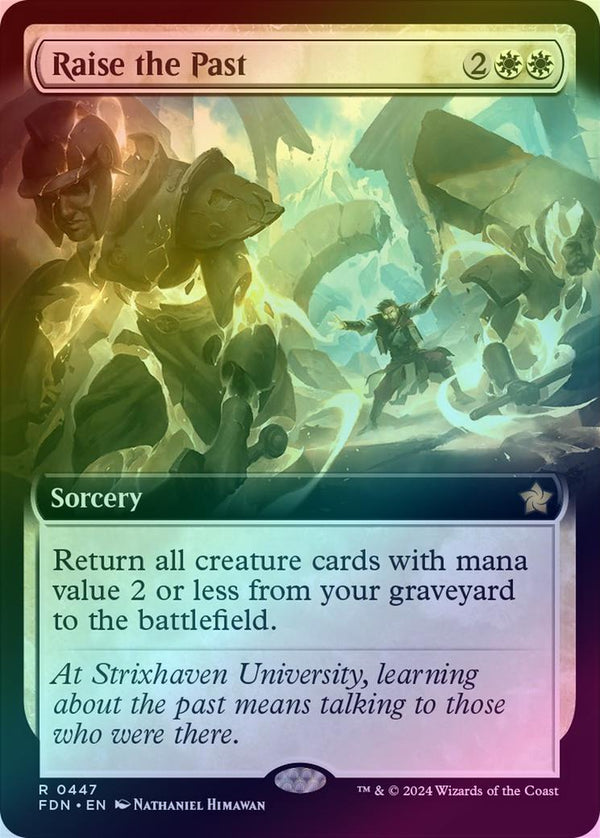 Raise the Past - Extended Art (Foil) (FDN)