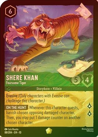 Shere Khan (Fearsome Tiger) - 88/204 - Legendary (Foil)