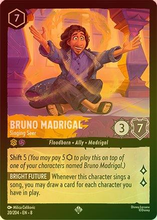 Bruno Madrigal (Singing Seer) - 20/204 - Super Rare (Foil)