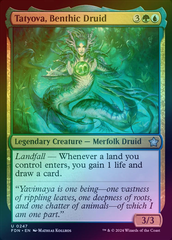 Tatyova, Benthic Druid (Foil) (FDN)