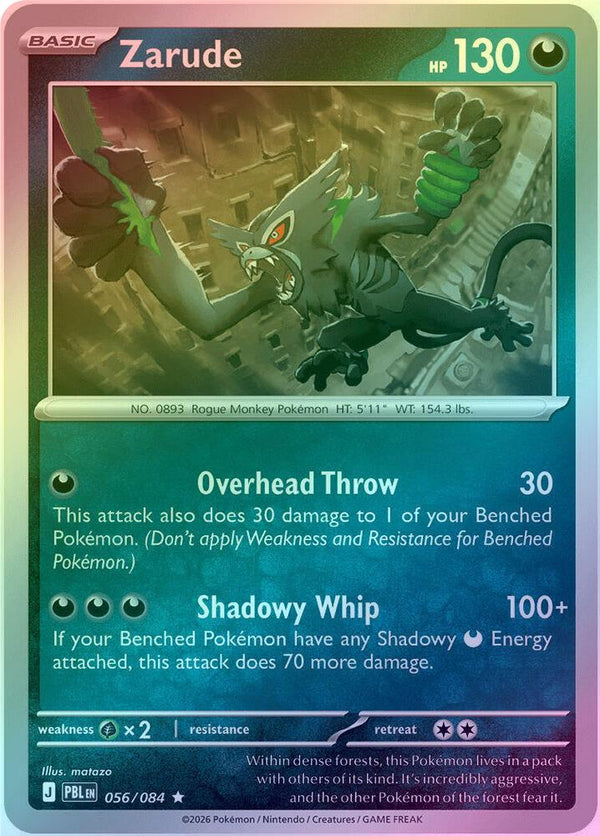 Zarude - 056/084 - Rare - Reverse Holo