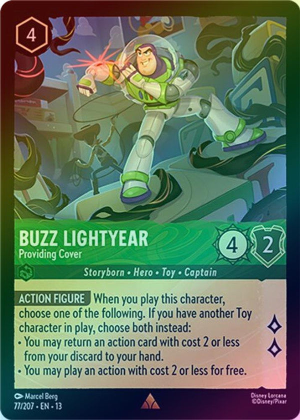 Buzz Lightyear (Providing Cover) - 77/207 - Rare (Foil)