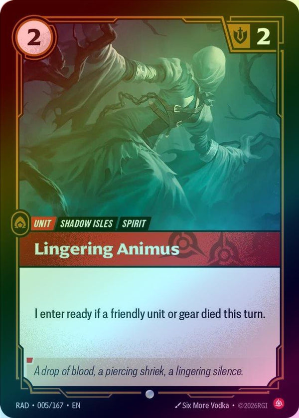 Lingering Animus - 005/167 - Common (Foil)