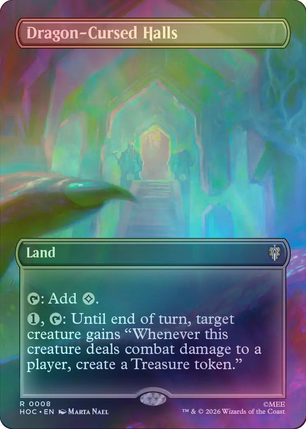 Dragon-Cursed Halls - Borderless (Foil) (HOC)