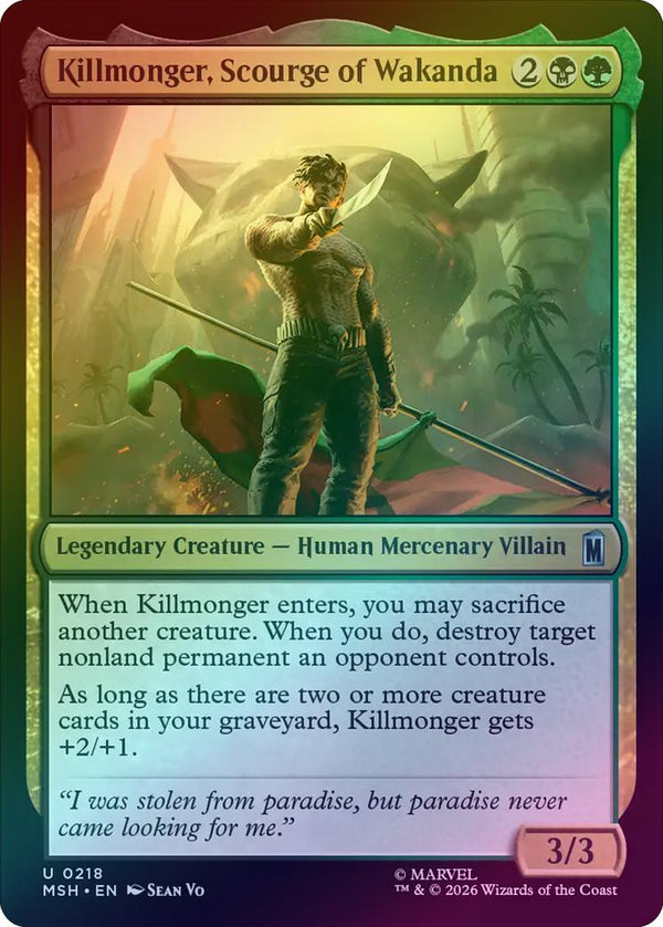 Killmonger, Scourge of Wakanda (Foil) (MSH) (Pre-Order)