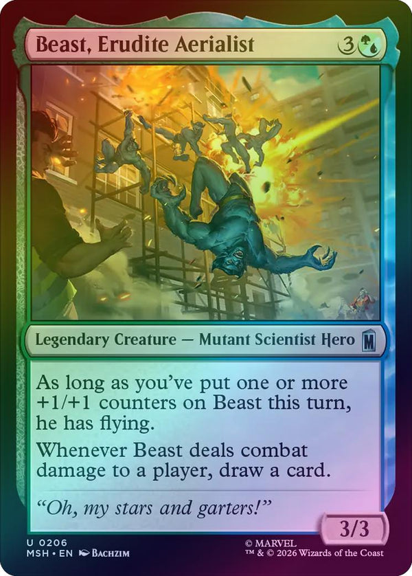 Beast, Erudite Aerialist (Foil) (MSH) (Pre-Order)