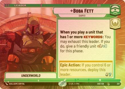 Boba Fett - Daimyo (Hyperspace) - 287 - Common (Foil)