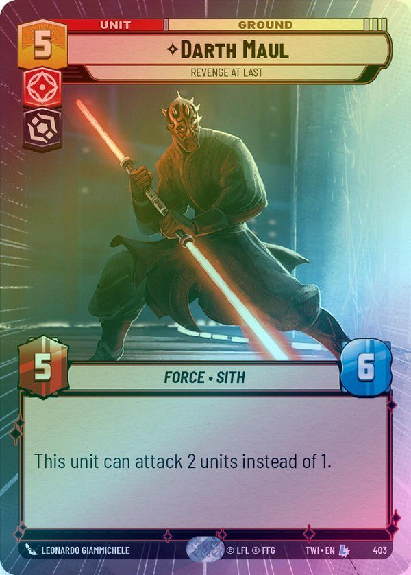 Darth Maul - Revenge At Last (Hyperspace) - 403 - Legendary (Foil)