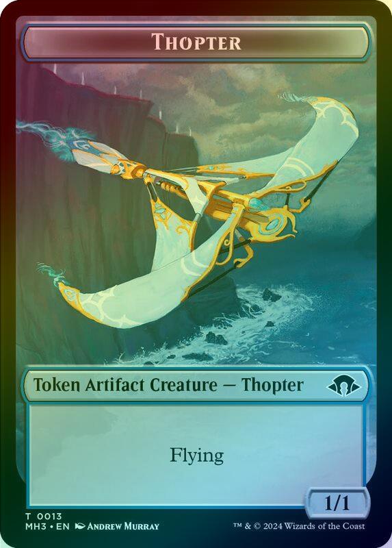 Servo // Thopter Token (Foil) (TMH3)