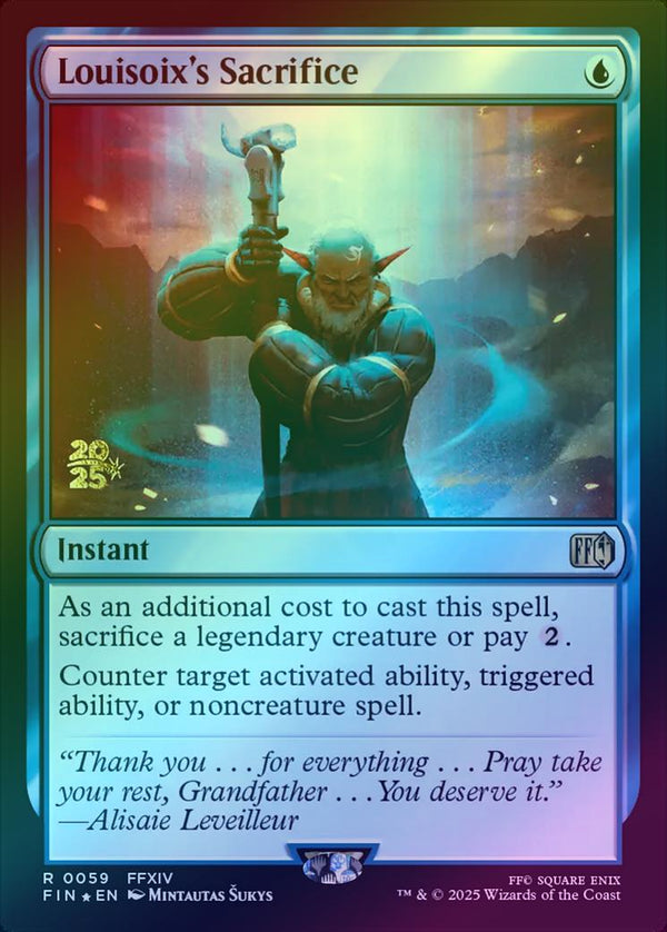Louisoix's Sacrifice - Prerelease Promo (Foil) (PFIN)