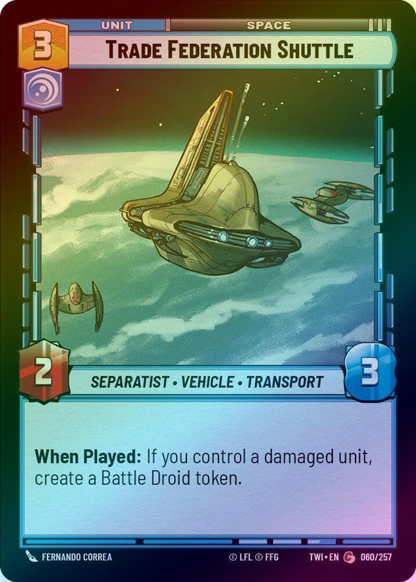 Trade Federation Shuttle - 060/257 - Common (Foil)