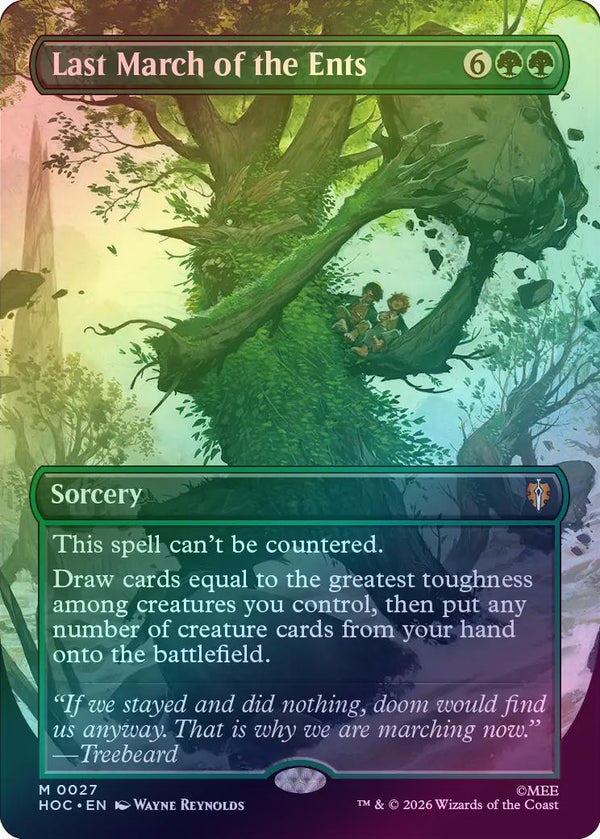Last March of the Ents - Borderless (Foil) (HOC)