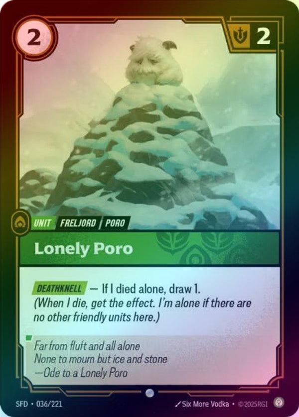 Lonely Poro - 036/221 - Common (Foil)