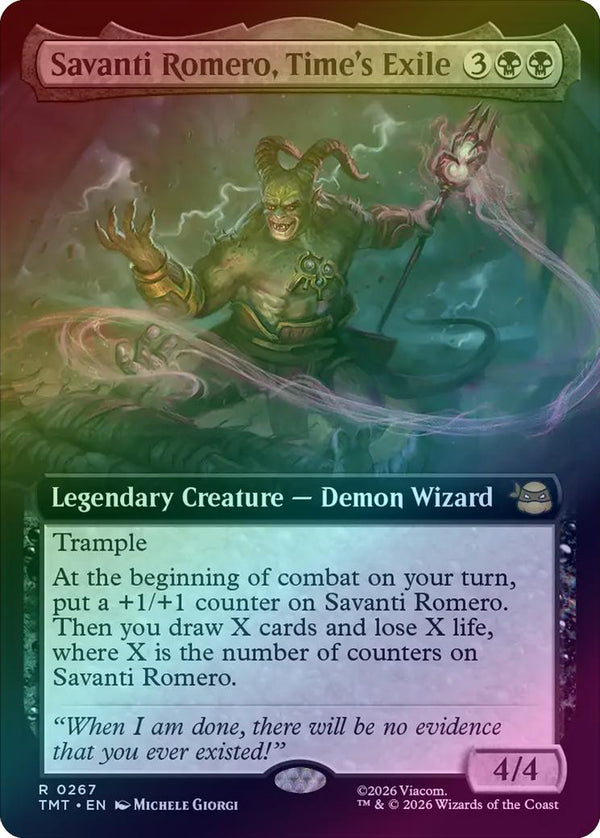 Savanti Romero, Time's Exile - Extended Art (Foil) (TMT)
