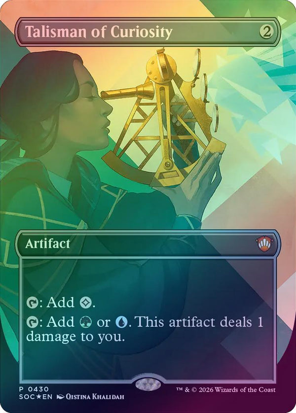 Talisman of Curiosity - Borderless (Foil) (SOC)