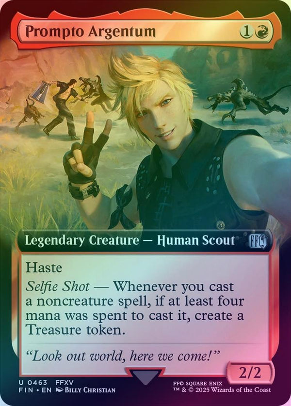 Prompto Argentum - Extended Art (Foil) (FIN)