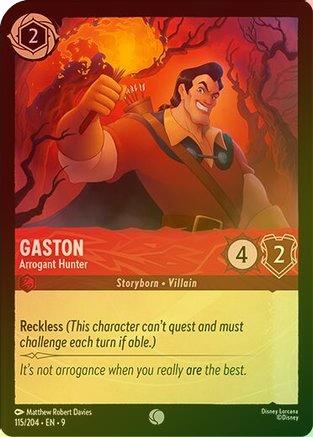 Gaston (Arrogant Hunter) (Fabled Reprint) - 115/204 - Common (Foil)