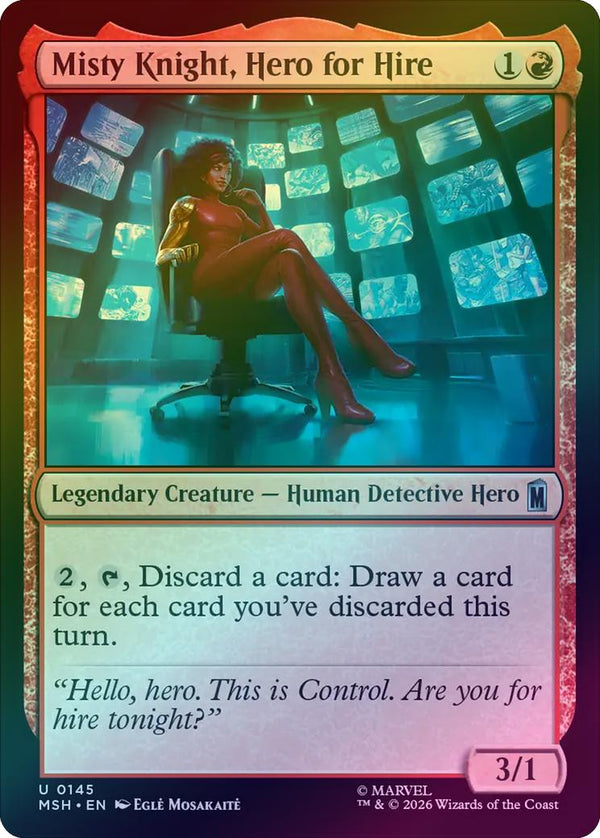Misty Knight, Hero for Hire (Foil) (MSH) (Pre-Order)