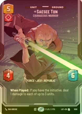 Saesee Tiin - Courageous Warrior (Prestige Foil) - 1090 - Uncommon