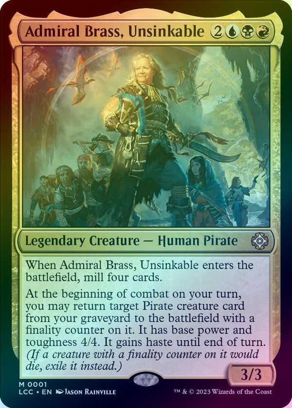 Admiral Brass, Unsinkable (Foil) (LCC)