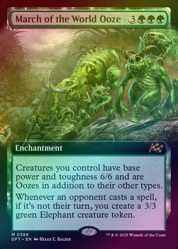 March of the World Ooze - Extended Art (Foil) (DFT)