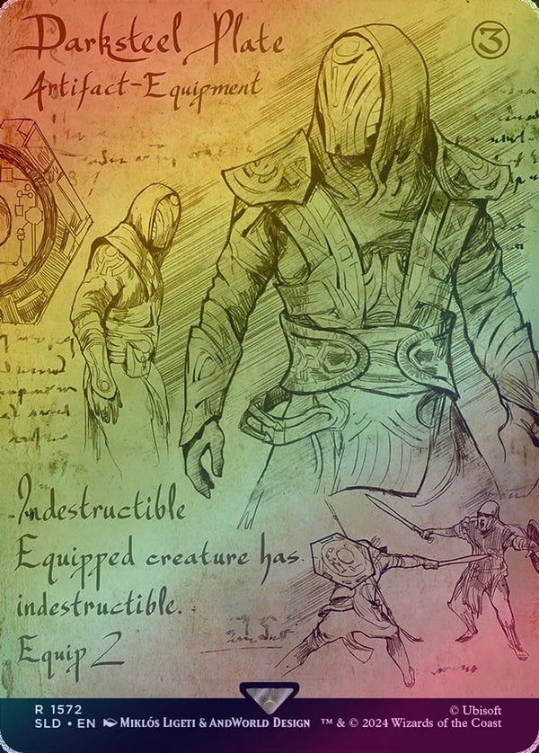 Darksteel Plate - Assassin's Creed: Da Vinci's Designs (Rainbow Foil) (SLD)