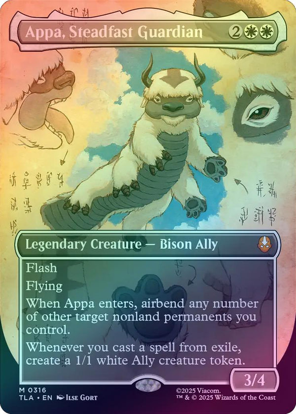 Appa, Steadfast Guardian - Borderless Field Notes (Foil) (TLA)