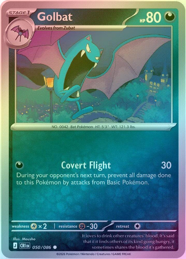 Golbat - 050/086 - Common - Reverse Holo