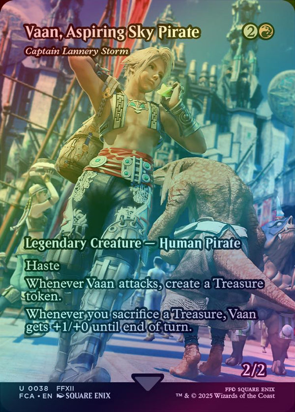 Vaan, Aspiring Sky Pirate // Captain Lannery Storm - Borderless (Foil) (FCA)
