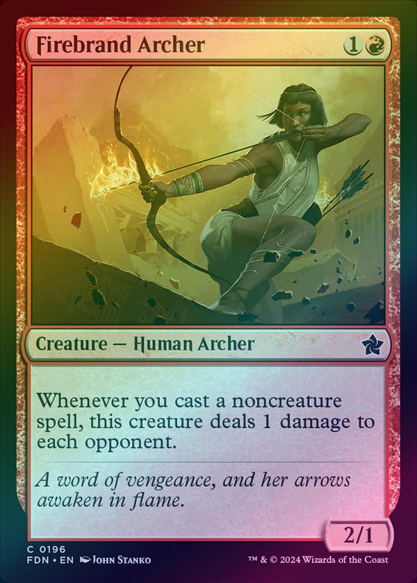 Firebrand Archer (Foil) (FDN)
