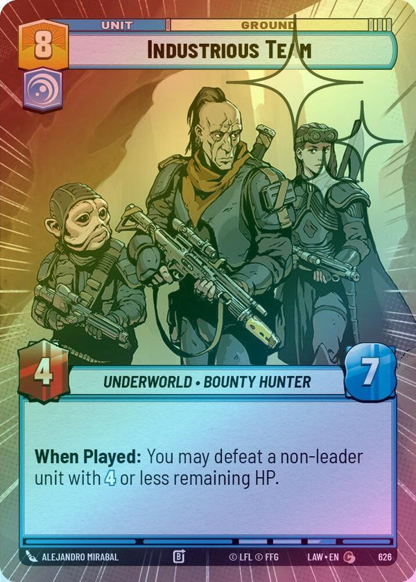 Industrious Team (Hyperspace Foil) - 626 - Common (Foil)