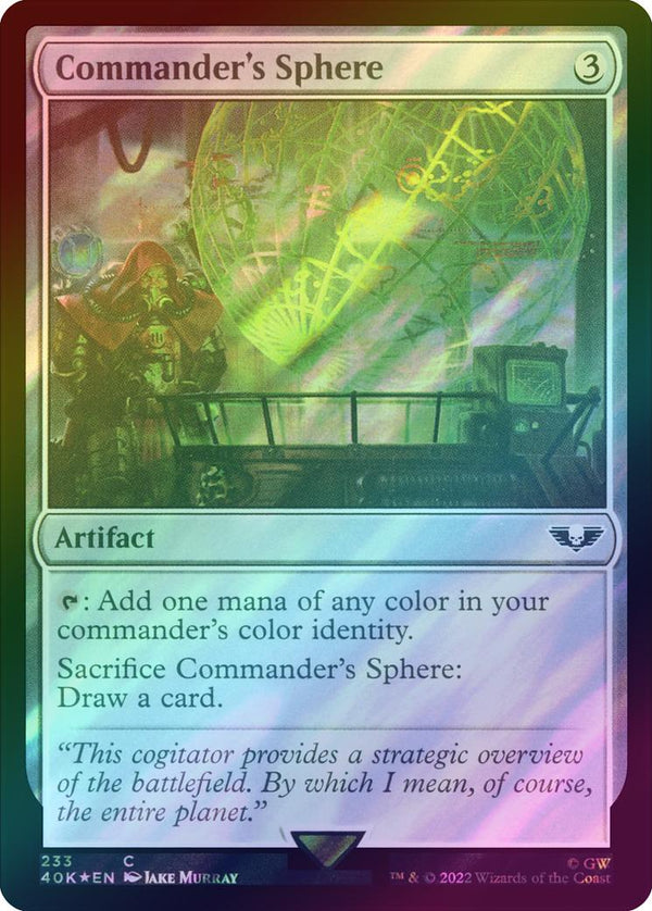 Commander's Sphere (233) (Surge Foil) (40K)