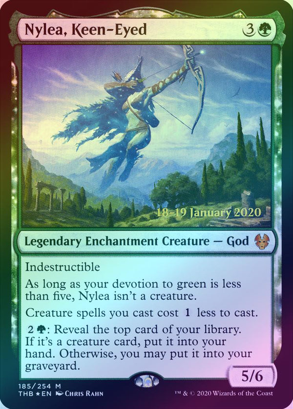 Nylea, Keen-Eyed - Prerelease Promo (PTHB) (Foil)