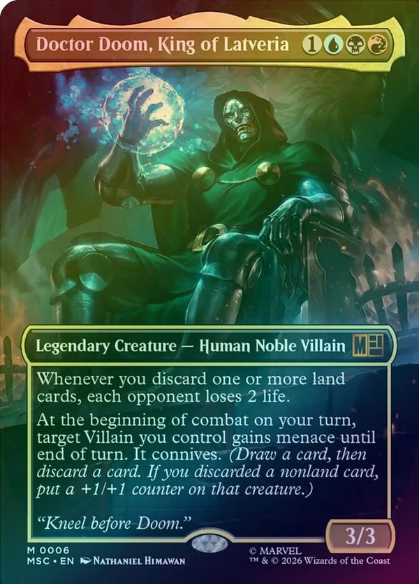 Doctor Doom, King of Latveria - Borderless (Foil) (MSC)